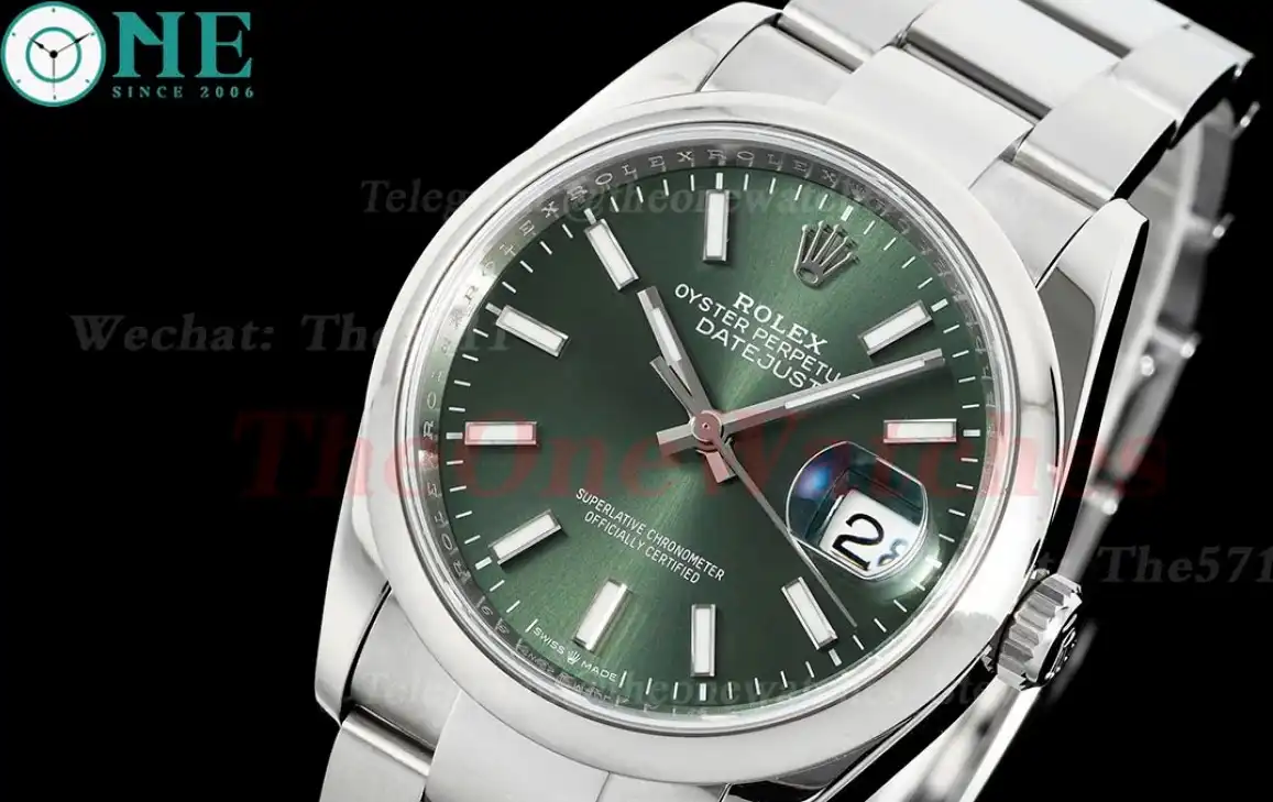 Datejust 126200 36mm Oys SS SS Green Dial VSF VS3235