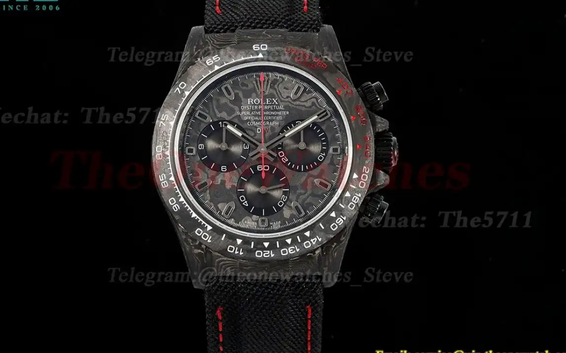 Daytona Diw 40mm Carbon NY R Black Dial N6F DD4130