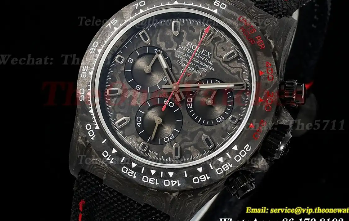 Daytona Diw 40mm Carbon NY R Black Dial N6F DD4130