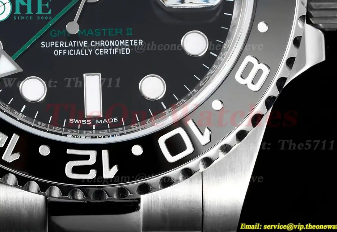 GMT II 116710LN Oys 904L SS SS Blk CLEAN VR3186 CHS