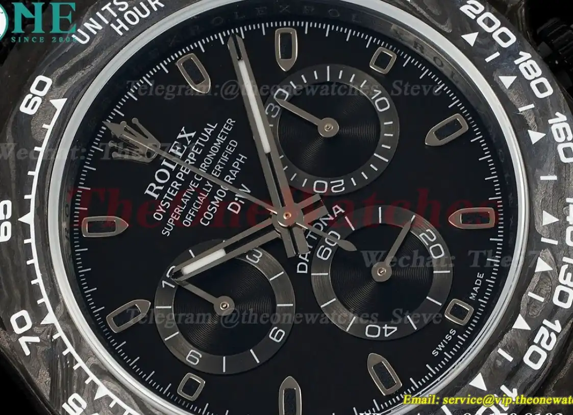 Daytona Diw 40mm Carbon NY Black Dial N6F DD4130