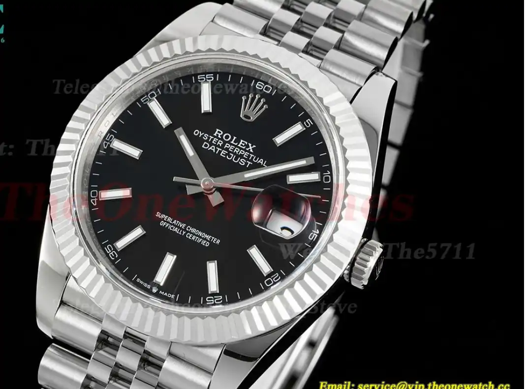 Datejust 126334 41mm Jubilee 904L Black SS SS GMF VR3235