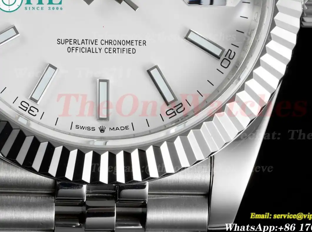 Datejust 126334 41mm Jub White Dial SS SS GMF VR3235