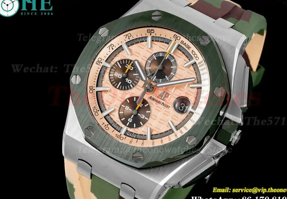 Royal Oak Offshore 44mm SS RU Cream Brown APF A3126