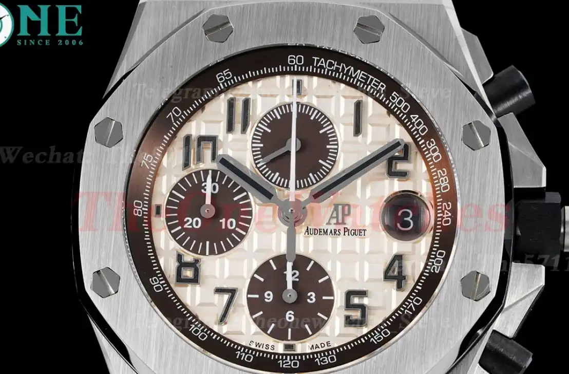 Royal Oak Offshore 42mm SS LE Cream Brown APF A3126