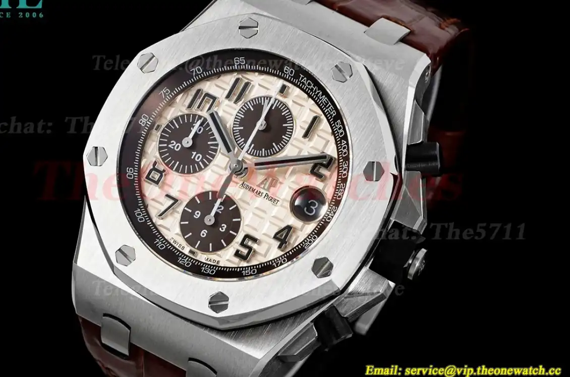 Royal Oak Offshore 42mm SS LE Cream Brown APF A3126