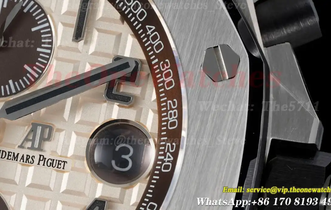 Royal Oak Offshore 42mm SS LE Cream Brown APF A3126