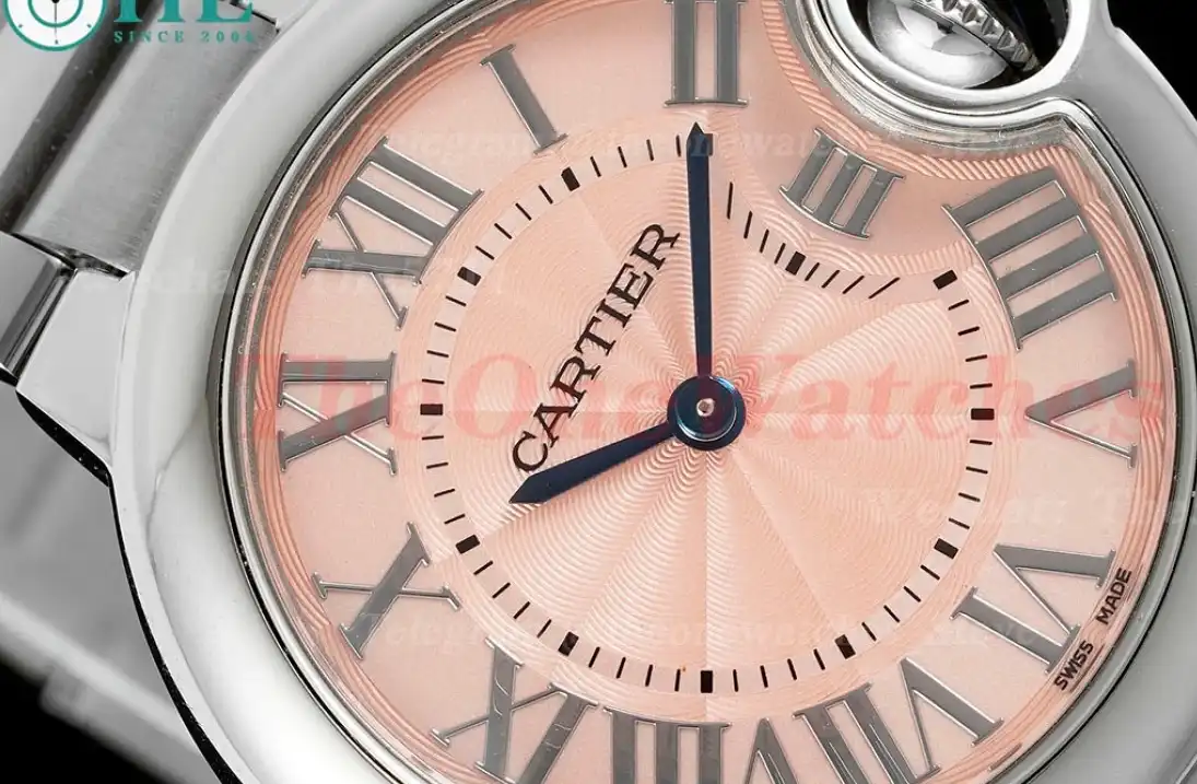 Ballon Bleu De Cartier 33mm SS SS Pink Dial AF Quartz