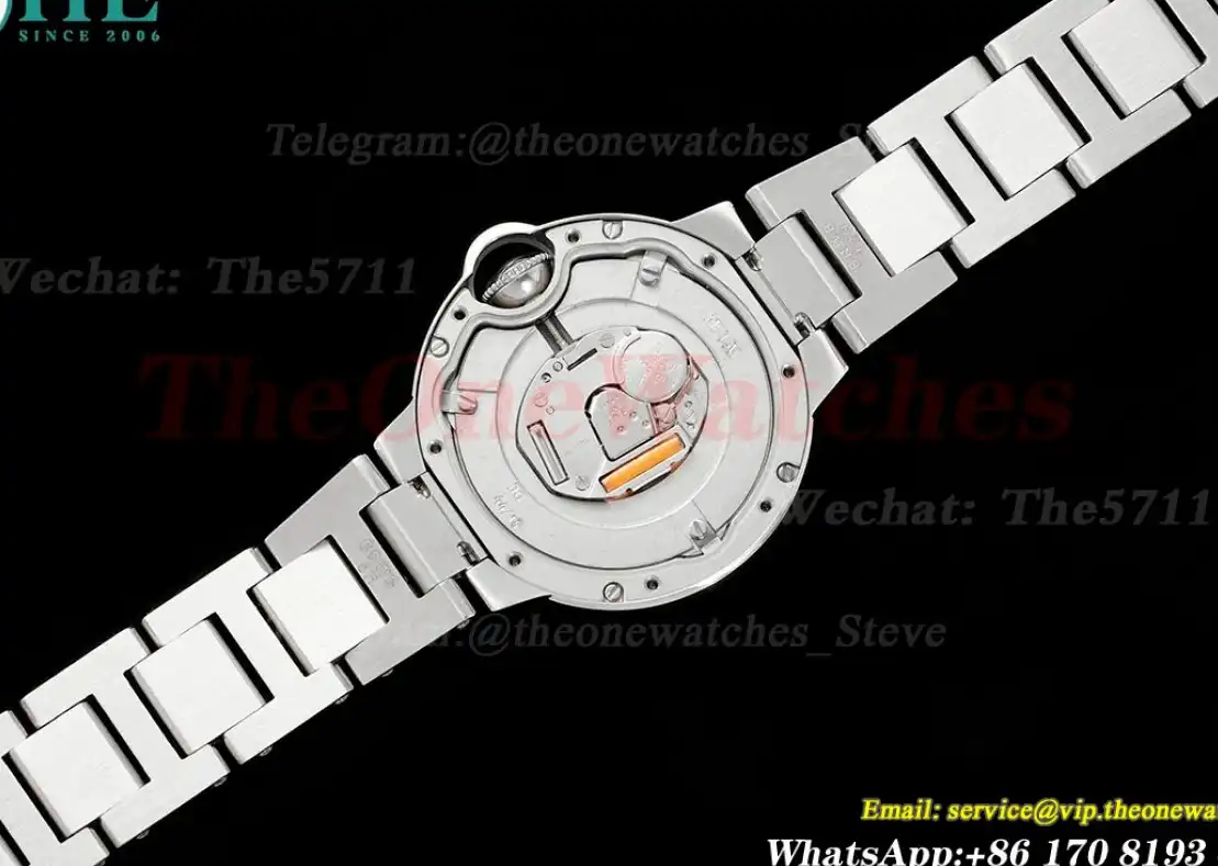 Ballon Bleu De Cartier 33mm SS SS White Dia AF Quartz