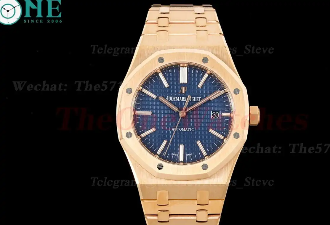 Royal Oak 15400 RG RG Blue Stk ZF V2 A3120 Super Clone