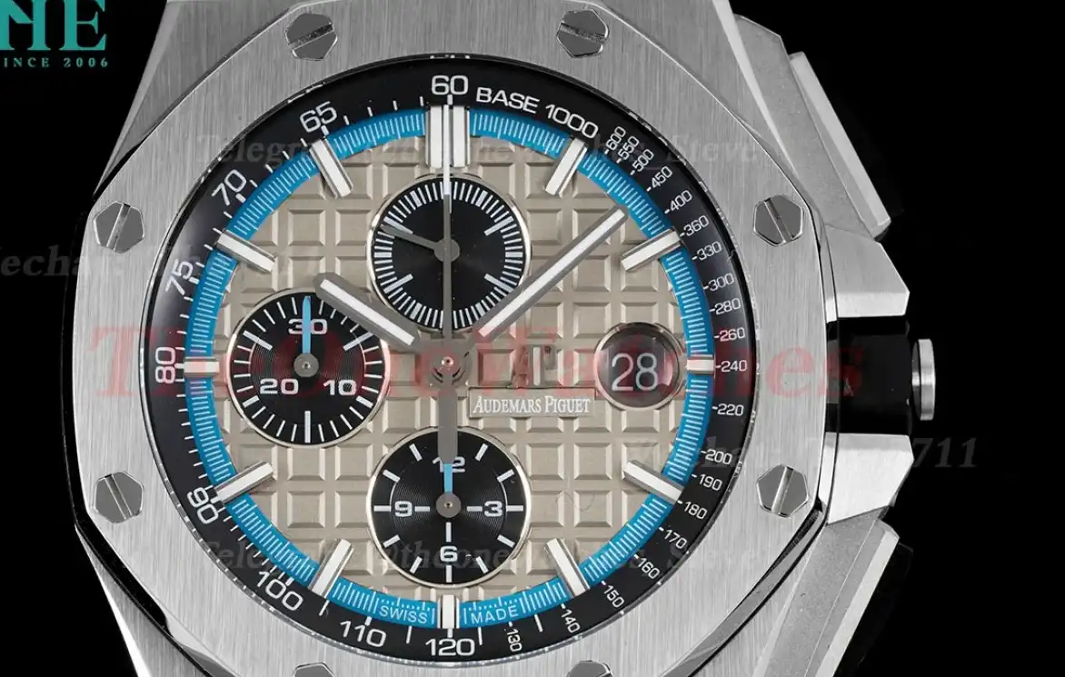 Royal Oak Offshore 44mm SS LE Grey Blue Stk APF A3126