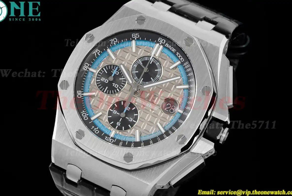 Royal Oak Offshore 44mm SS LE Grey Blue Stk APF A3126