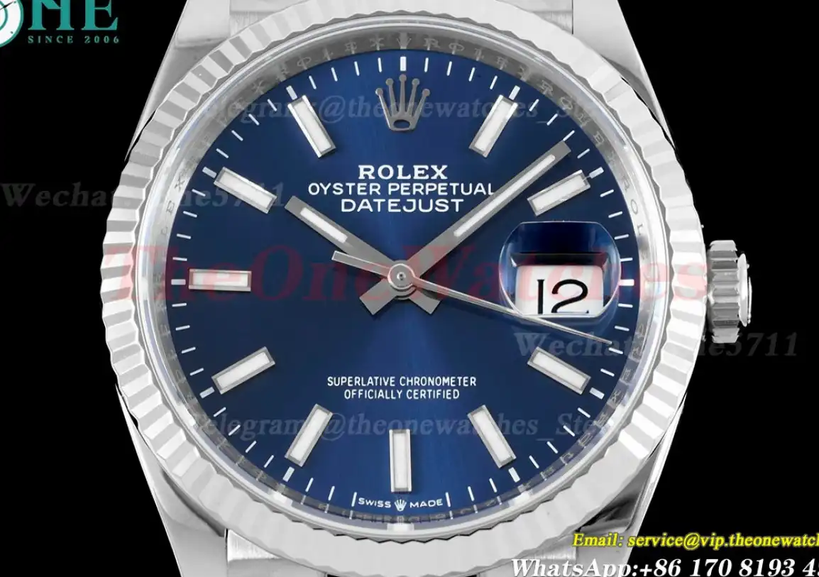 Datejust 126234 36mm Jub SS SS Blue Stk VSF VS3235