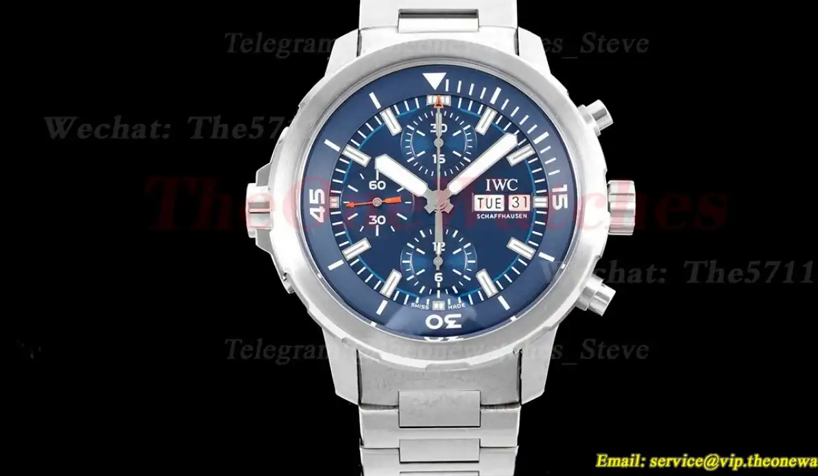 Aquatimer Chronograph 45mm SS SS Blue Dial V6SF A7750