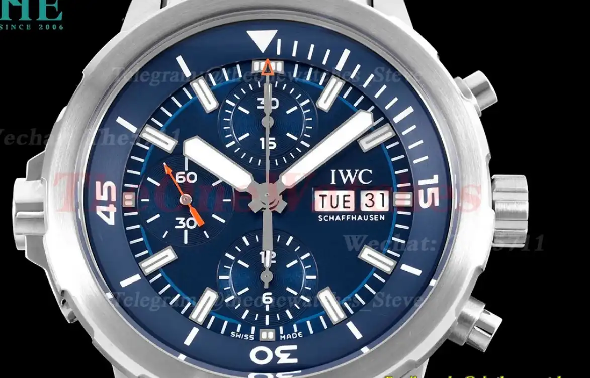 Aquatimer Chronograph 45mm SS SS Blue Dial V6SF A7750