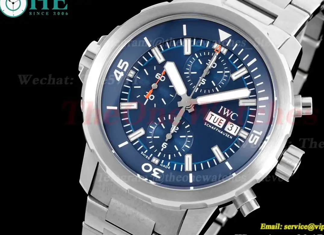 Aquatimer Chronograph 45mm SS SS Blue Dial V6SF A7750