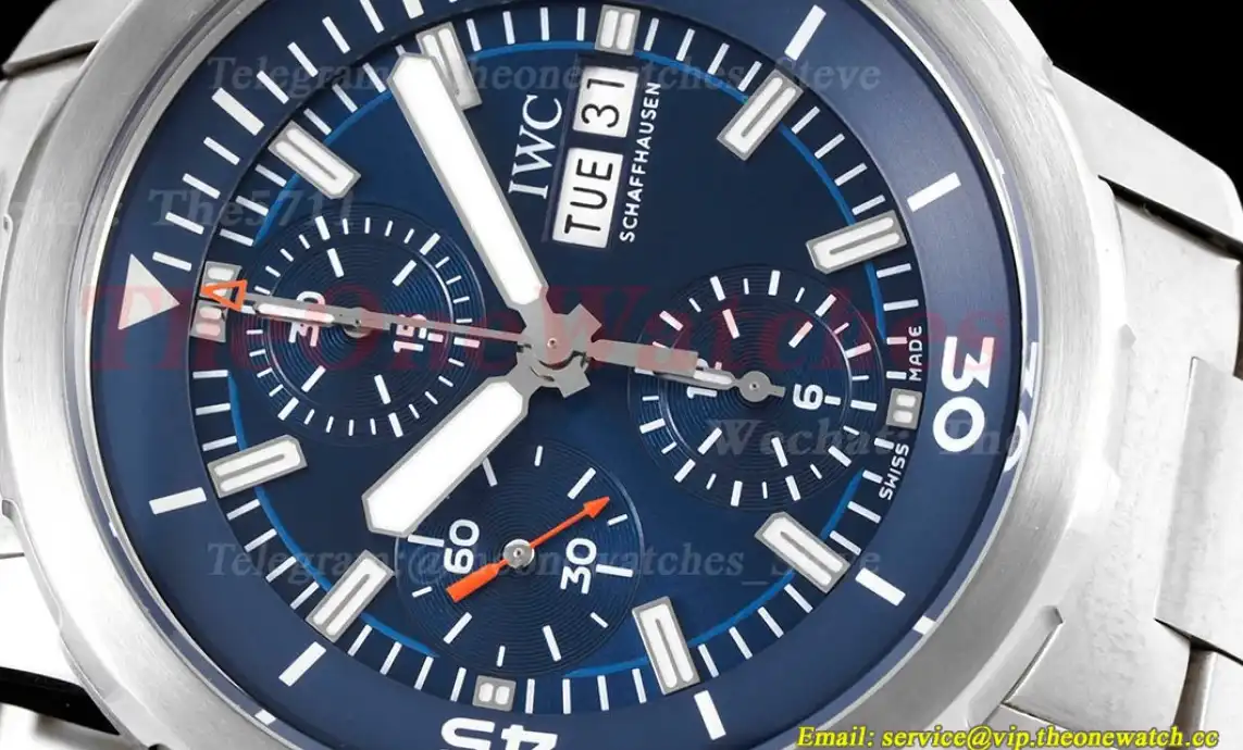 Aquatimer Chronograph 45mm SS SS Blue Dial V6SF A7750