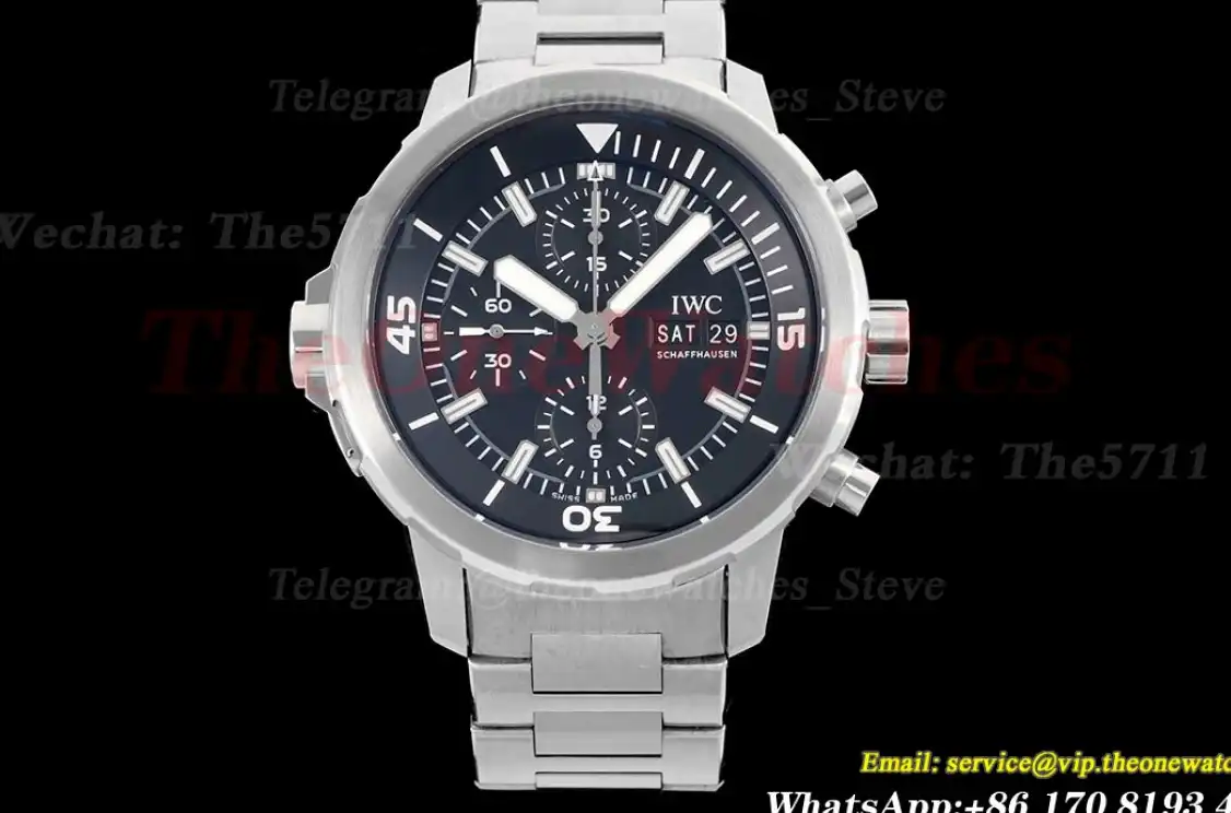 Aquatimer Chronograph 45mm SS SS Black Dial V6SF A7750