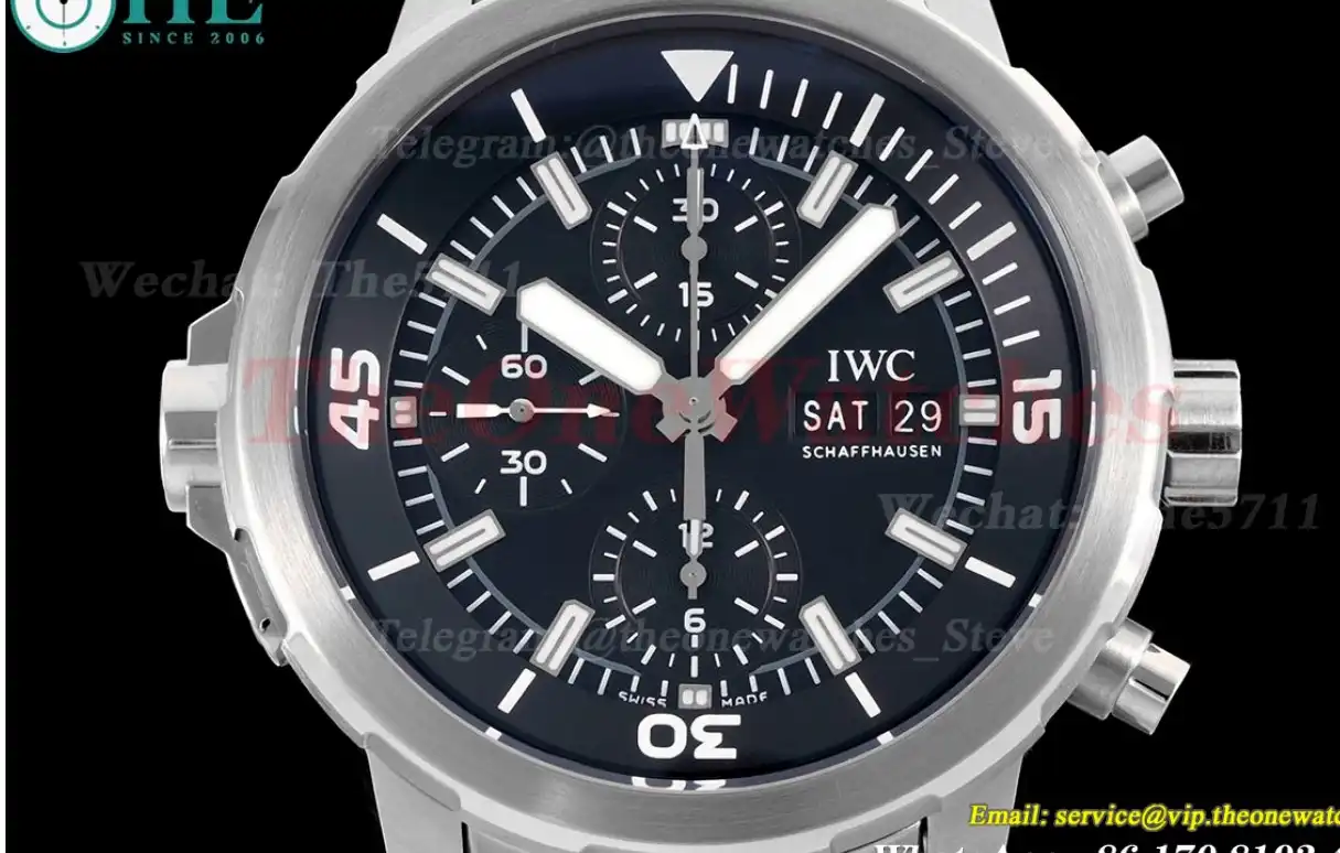 Aquatimer Chronograph 45mm SS SS Black Dial V6SF A7750