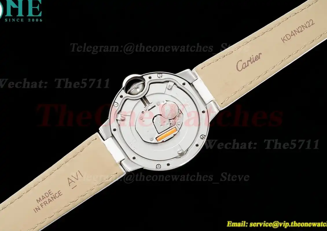 Ballon Bleu De Cartier White Strap 33mm SS LE AF Quartz