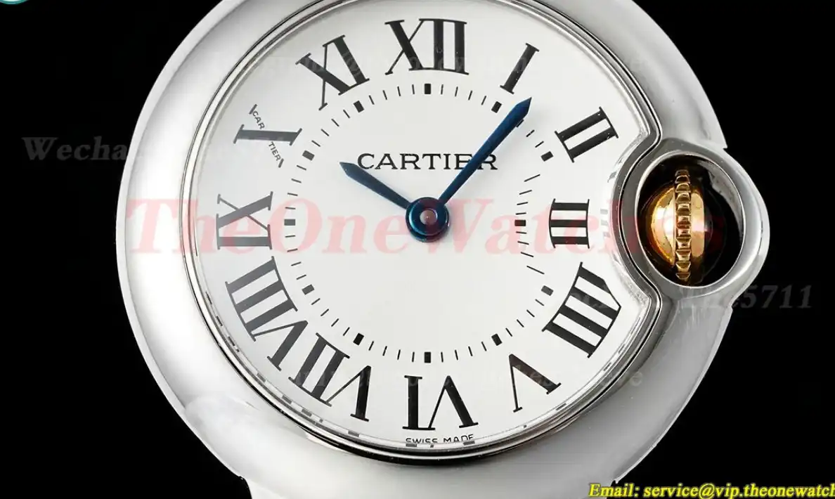 Ballon Bleu De Cartier 28mm YG SS White Dial AF Quartz