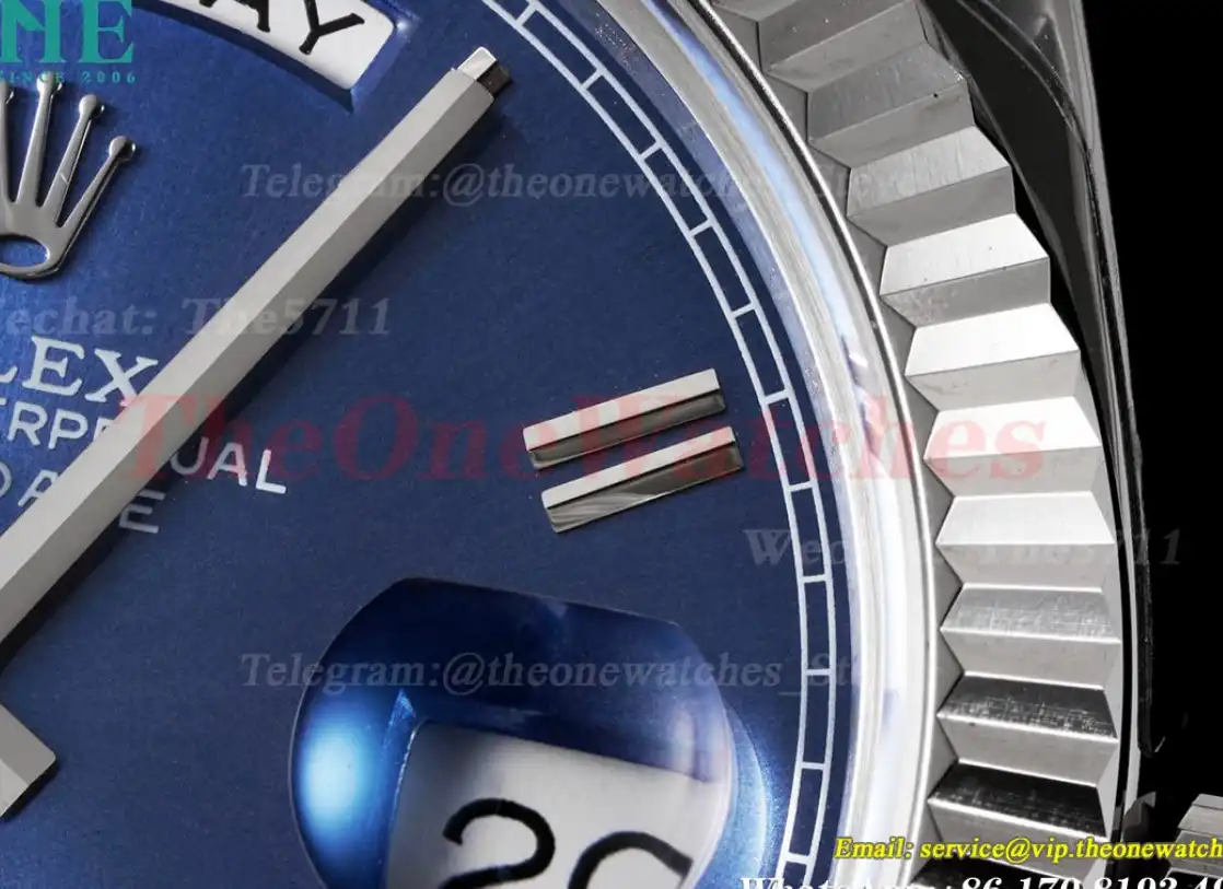 DayDate 228239 40mm Pres SS SS Blue Dial GSF A3255 (Tungsten Heavy Version)