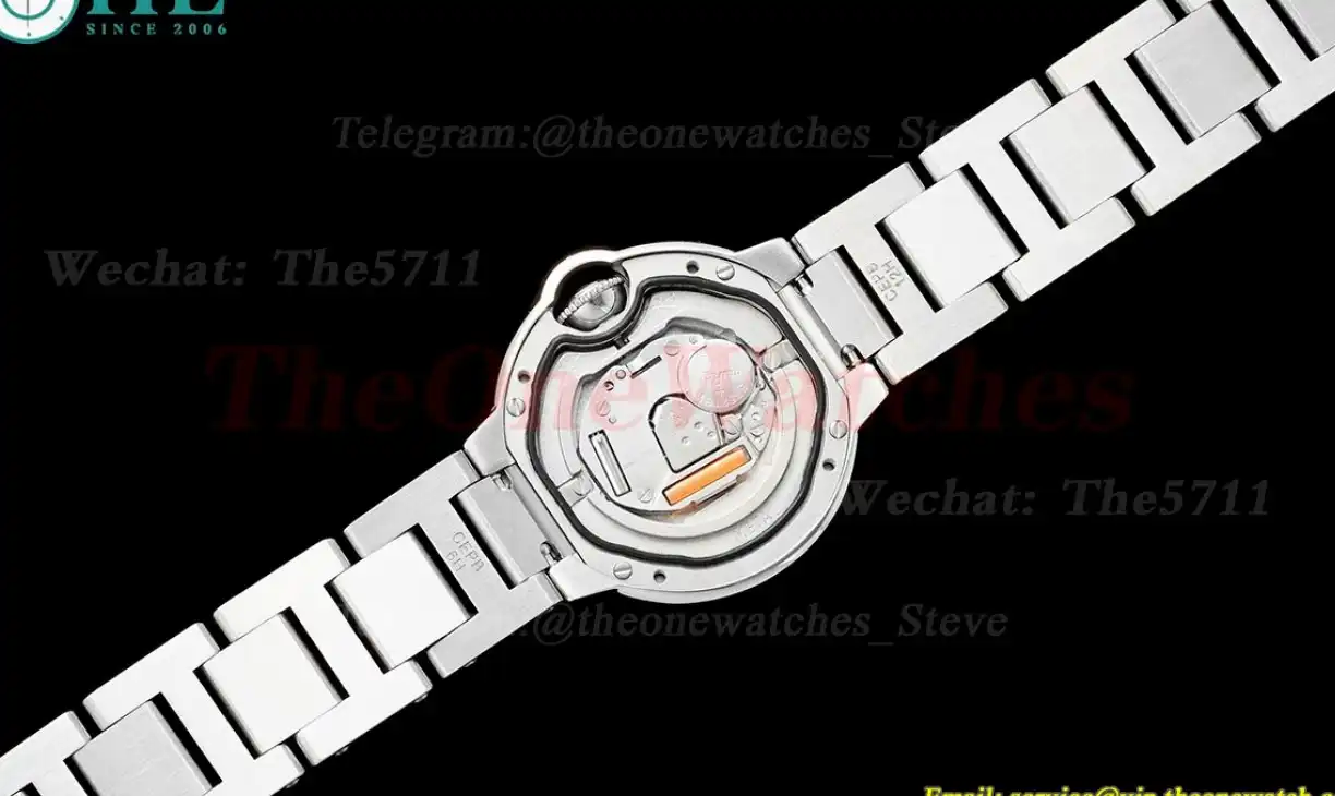 Ballon Bleu De Cartier 33mm SS SS White Dia AF Quartz