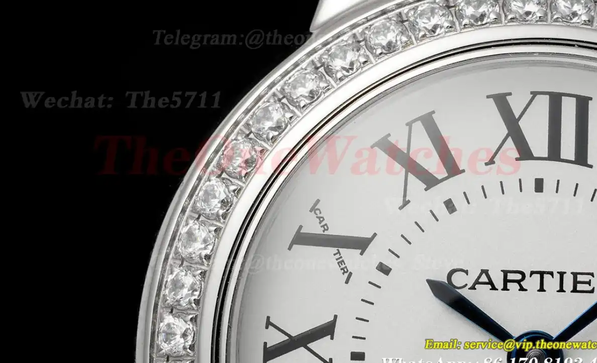 Ballon Bleu De Cartier 28mm Dia SS SS White Dial AF Quartz