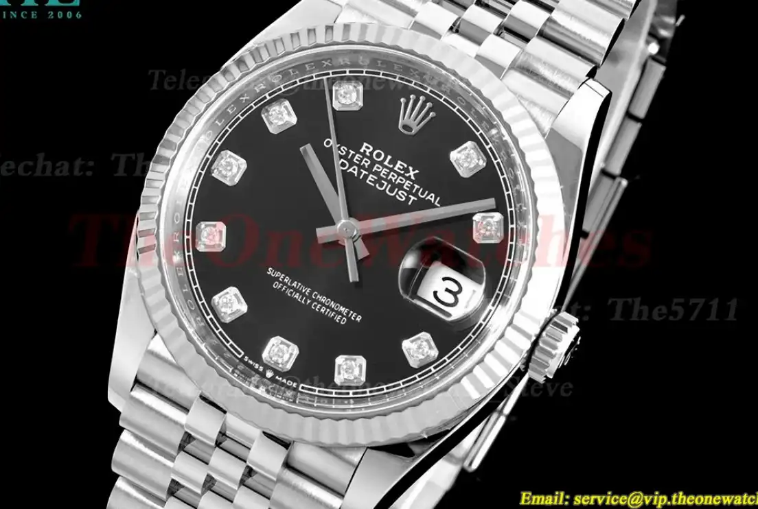 Datejust 126234 36mm Jub SS SS Black Mois Clean SH3235