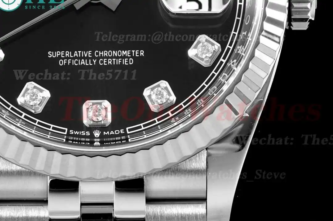 Datejust 126234 36mm Jub SS SS Black Mois Clean SH3235