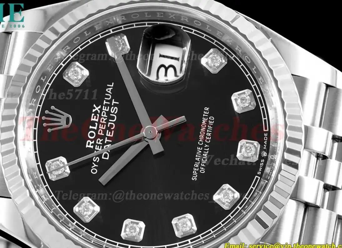 Datejust 126234 36mm Jub SS SS Black Mois Clean SH3235