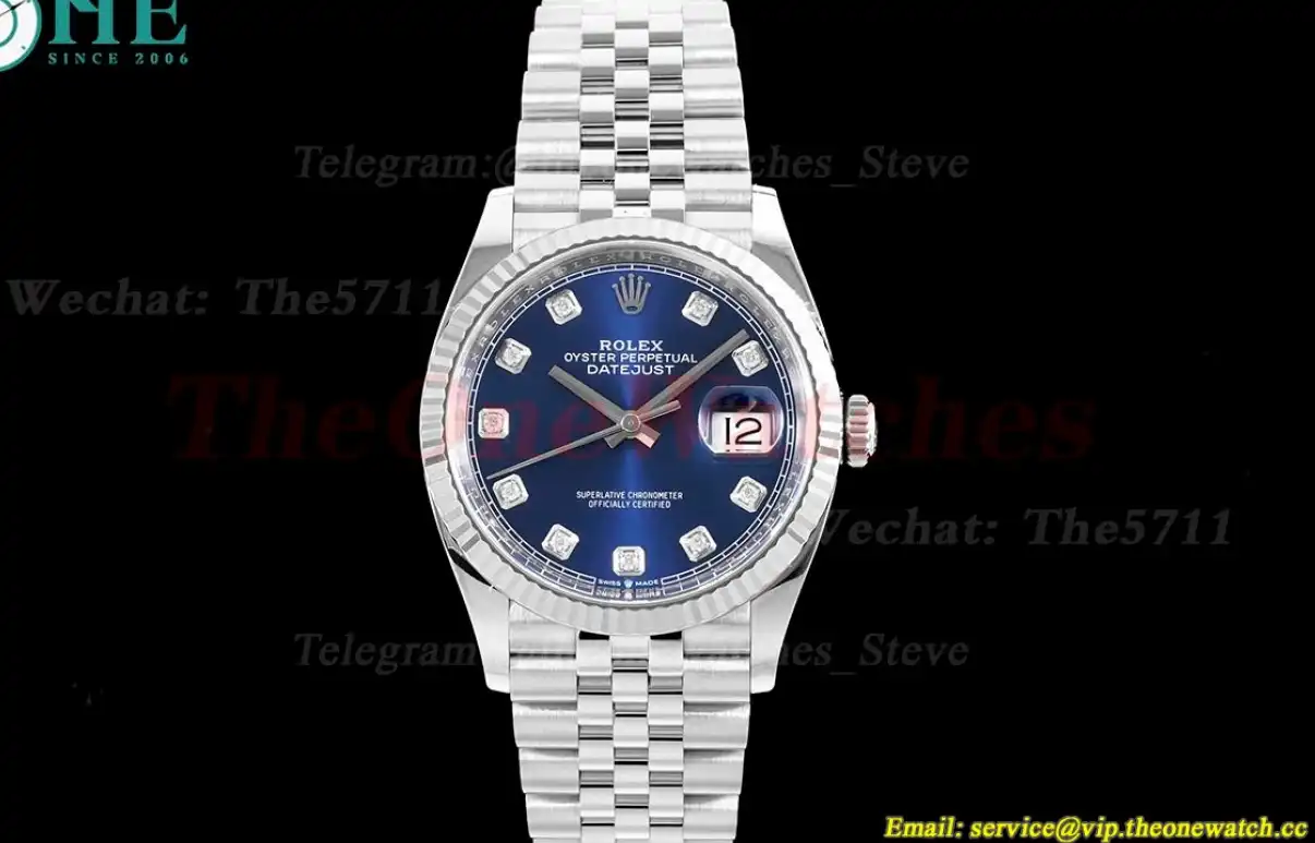 Datejust 126234 36mm Jub SS SS Blue Mois Clean SH3235