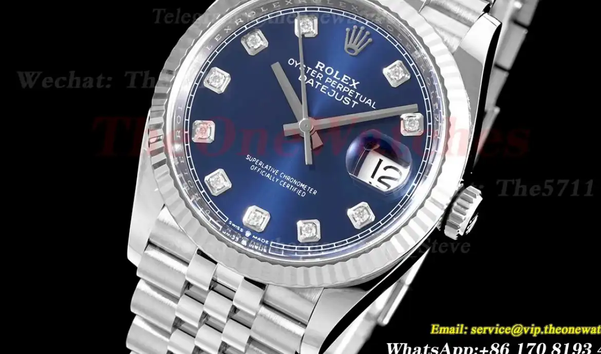 Datejust 126234 36mm Jub SS SS Blue Mois Clean SH3235