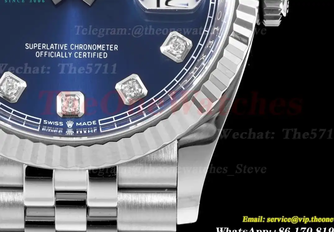 Datejust 126234 36mm Jub SS SS Blue Mois Clean SH3235