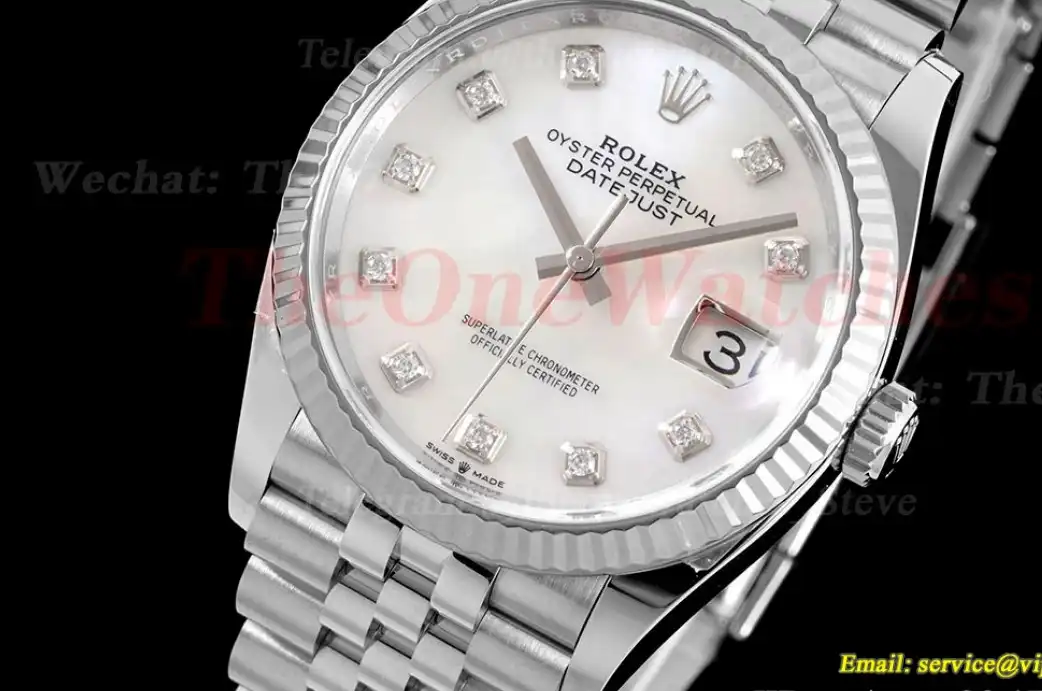 Datejust 126234 36mm Jub SS SS Mop Mois Clean SH3235