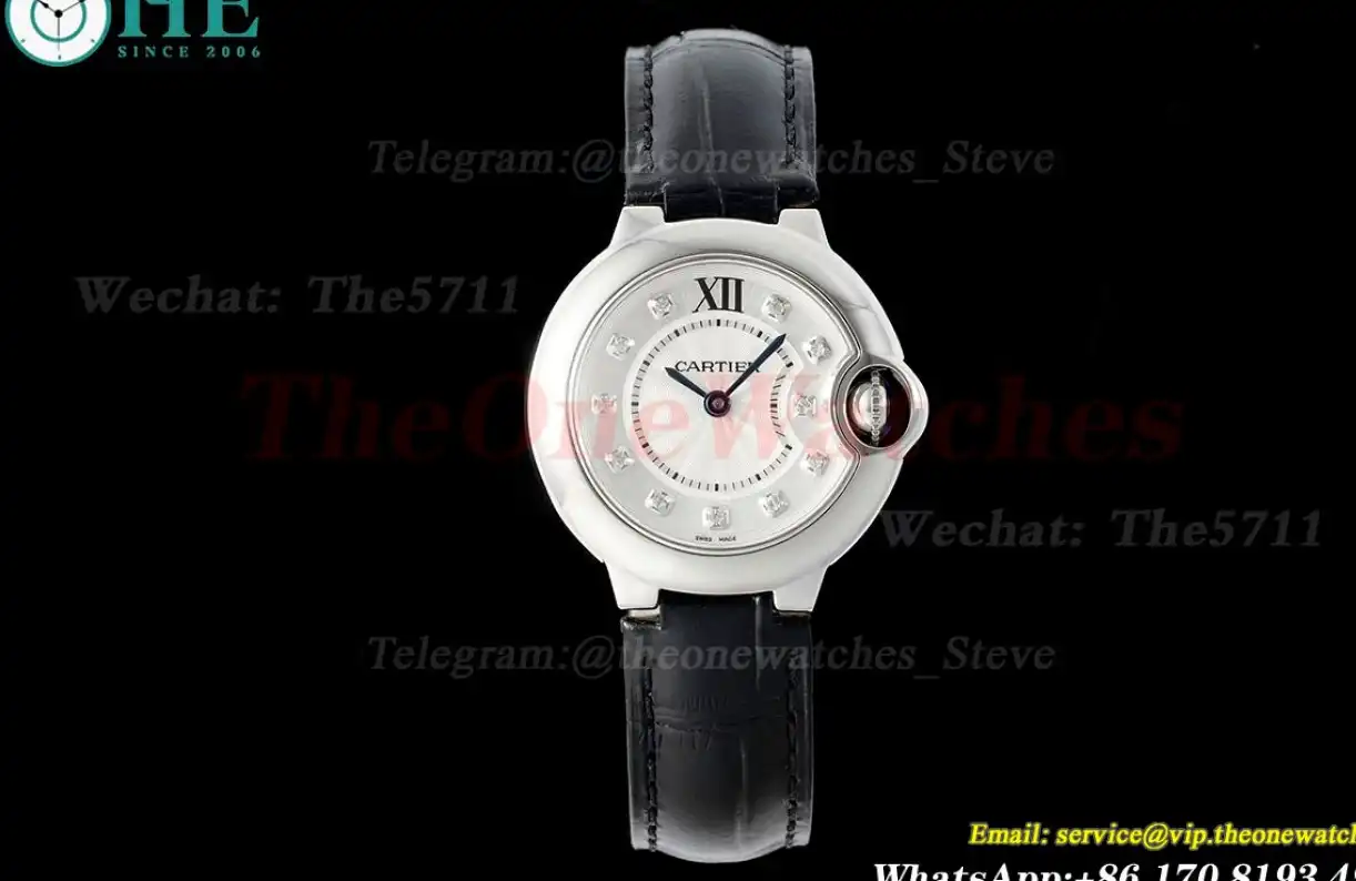 Ballon Bleu De Cartier 28mm SS LE White Dia AF Quartz