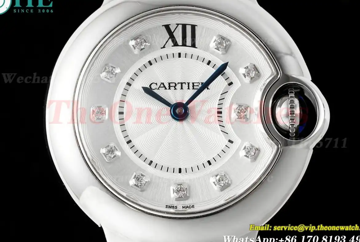 Ballon Bleu De Cartier 28mm SS LE White Dia AF Quartz