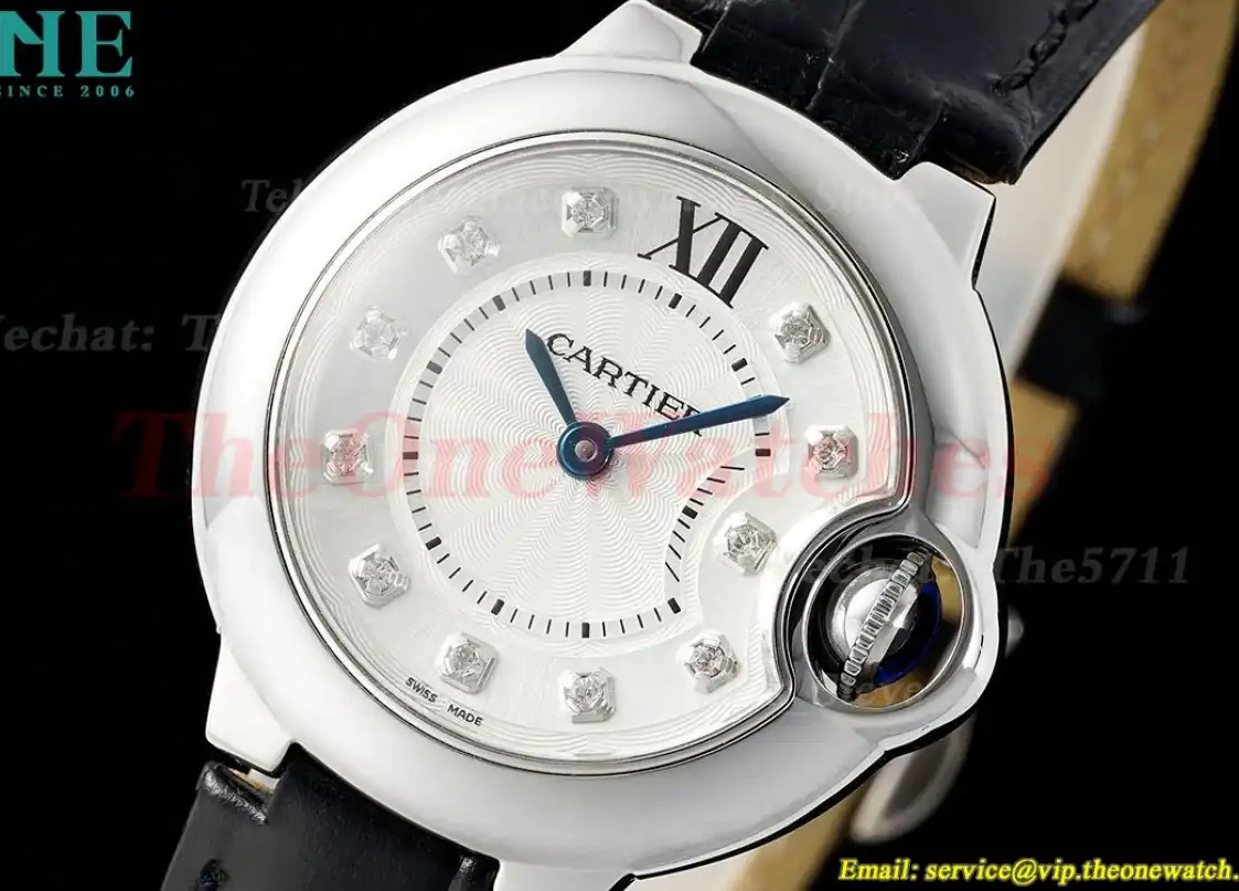 Ballon Bleu De Cartier 28mm SS LE White Dia AF Quartz