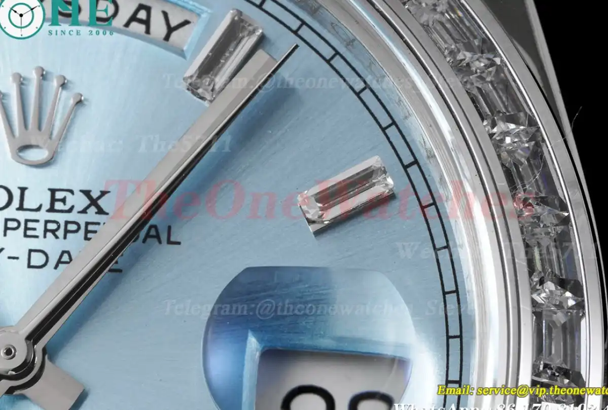 DayDate 228396 40mm Pres Dia SS SS Ice Blue Dial GSF A3255 (Tungsten Heavy Version)