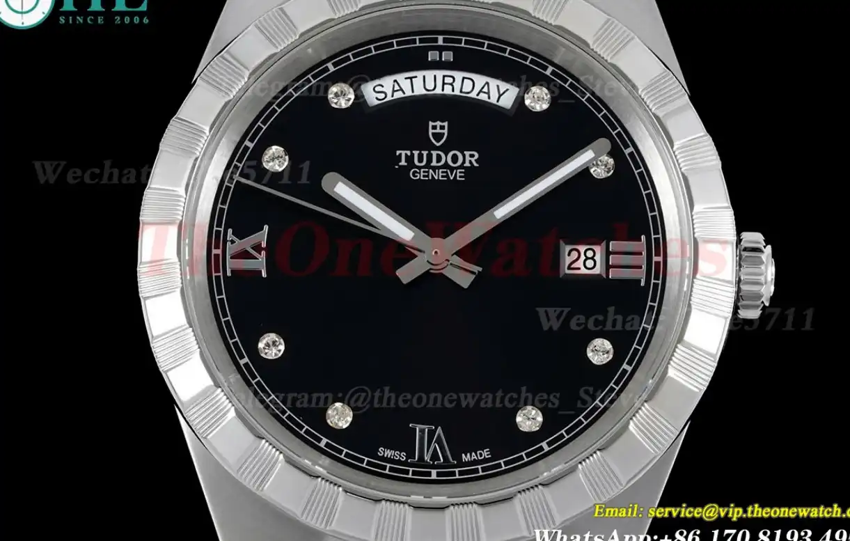 Royal Day-Date 41mm SS SS Black Dia V7F A2824