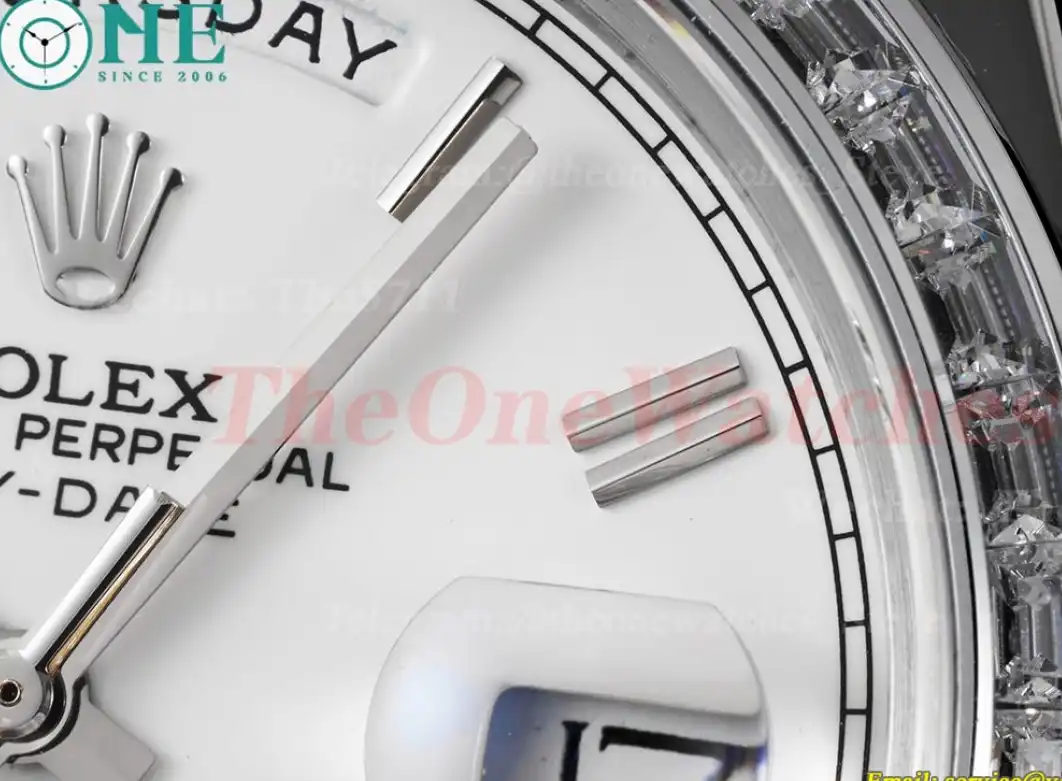 DayDate 228396 40mm Pres SS SS White Dial GSF A3255 (Tungsten Heavy Version)