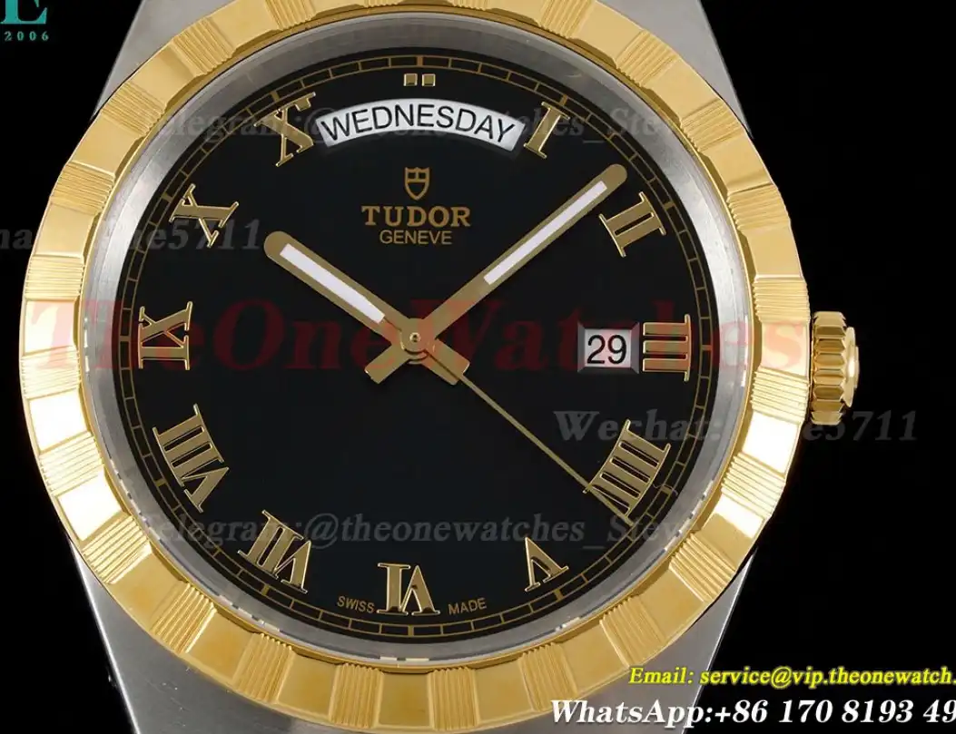 Royal Day-Date 41mm SS YG Black Rmn V7F A2824