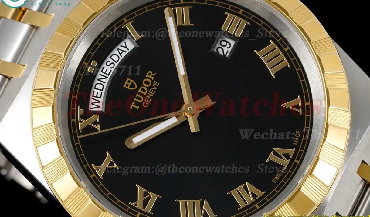 Royal Day-Date 41mm SS YG Black Rmn V7F A2824