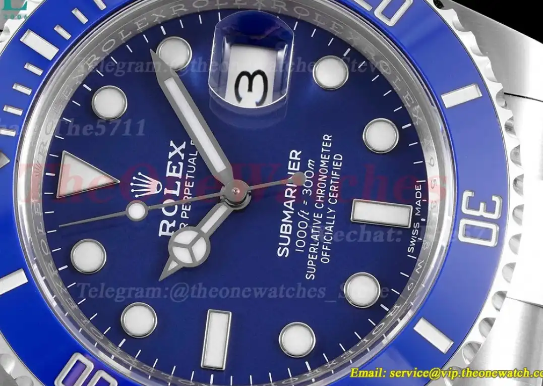 Submariner 116619LB 40MM 904L Blue Dot SS SS Clean VS3135