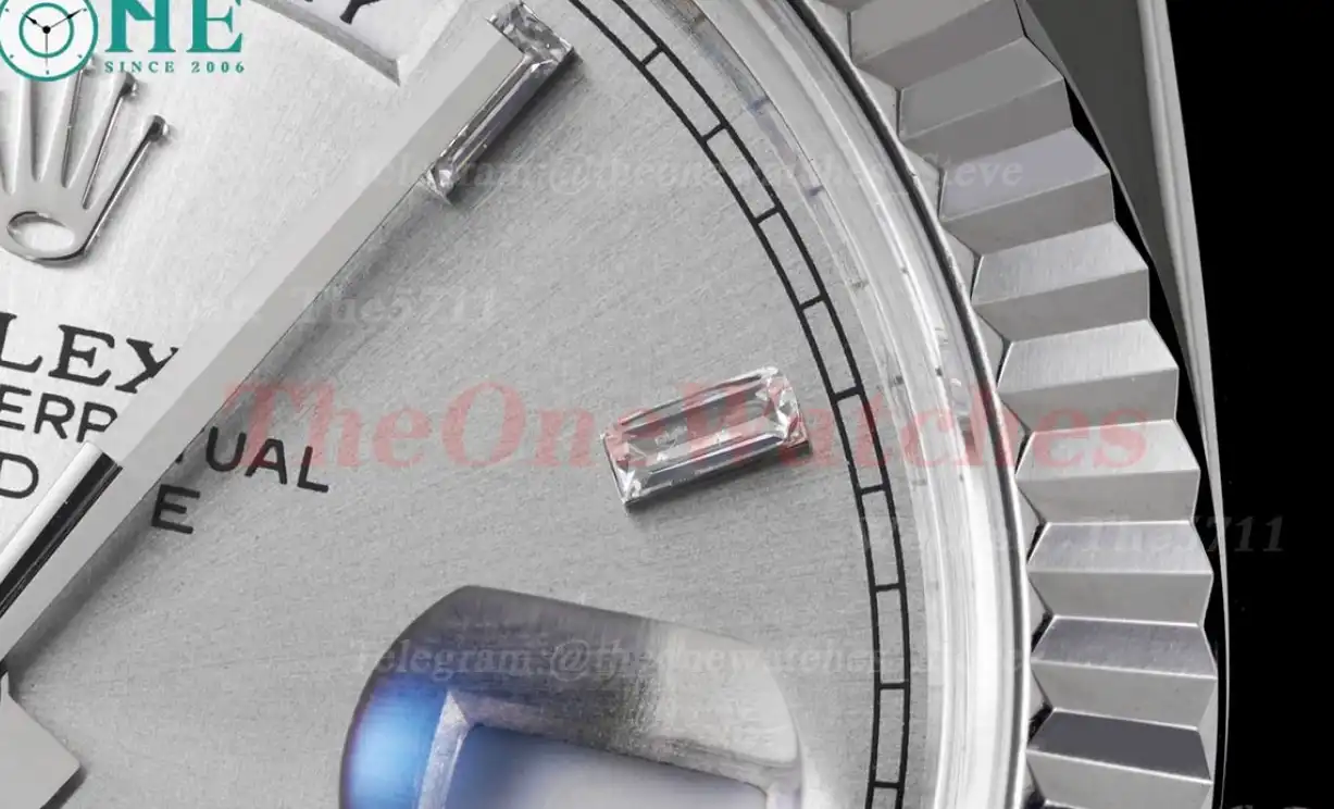 DayDate 228239 40mm Pres SS SS Silver Grey Dial GSF A3255 (Tungsten Heavy Version)