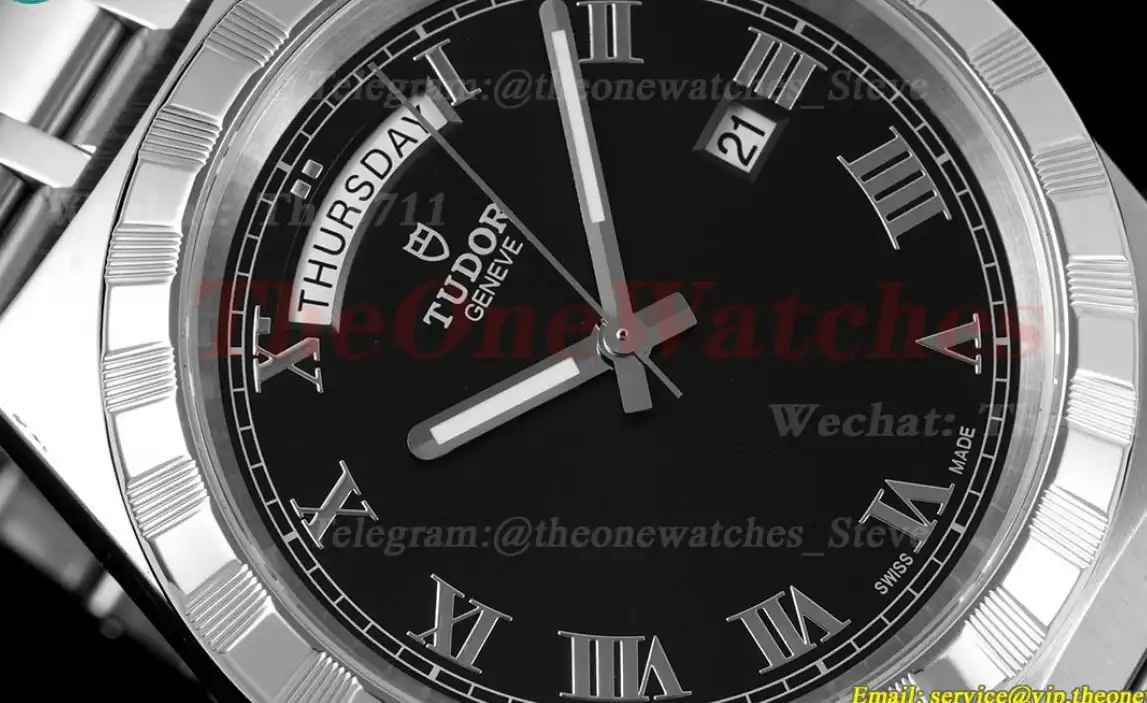 Royal Day-Date 41mm SS SS Black Rmn V7F A2824