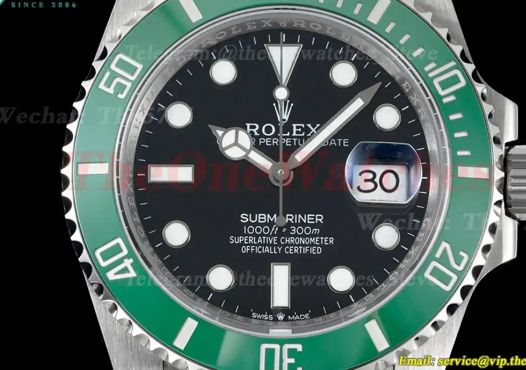 Submariner 126610LV 41MM 904L SS SS Green Bezel MIF VR3235