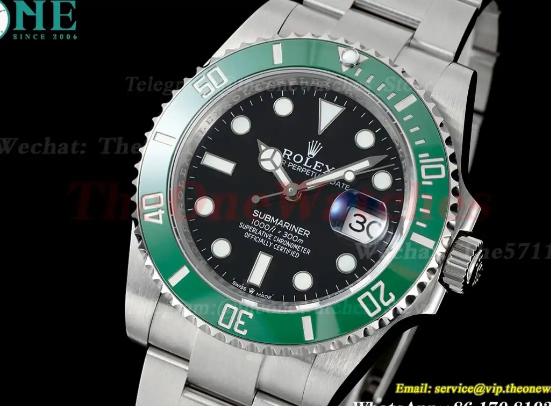 Submariner 126610LV 41MM 904L SS SS Green Bezel MIF VR3235