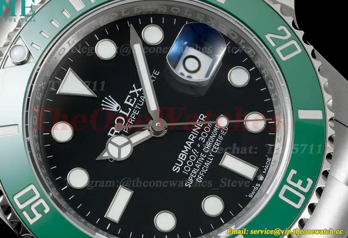 Submariner 126610LV 41MM 904L SS SS Green Bezel MIF VR3235