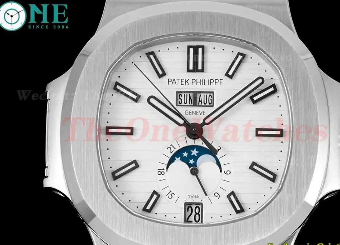 Nautilus 5726 40mm SS RU White Textured Dial PPF A324